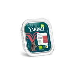 Yarrah Adult Bio Bouchées en sauce 16 x 100 g Poulet et bœuf