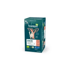 Yarrah nourriture humide bio chat barquettes multipack pâté saumon 8x100g